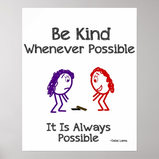 Póster Be Kind poster (Frente)