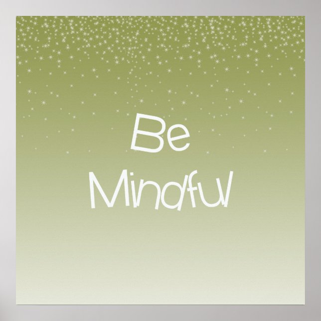 Póster Be Mindful (Frente)