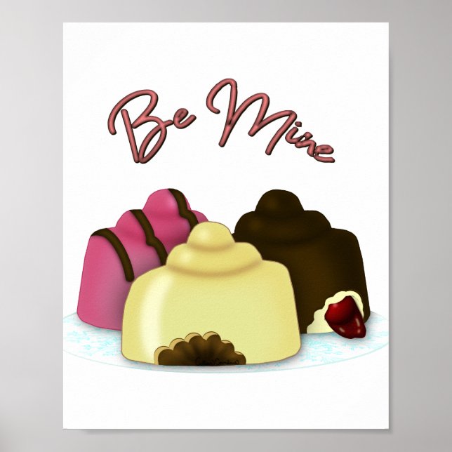 Póster Be Mine El día de San Valentín Candy (Frente)