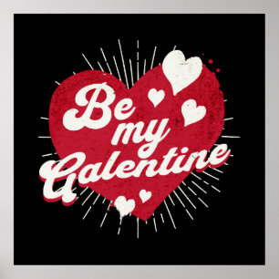 Póster Be my Galentine