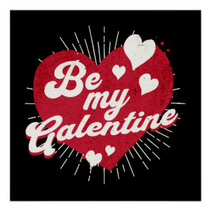 Póster Be my Galentine