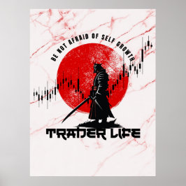 Póster Be not afraid | Motivation | Samurai N Marble