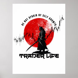 Póster Be not afraid | Trade Motivation | Samurai