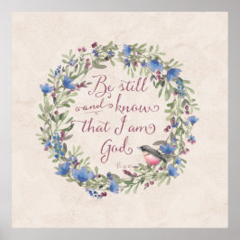 Póster Be Still and Know - Salm 46:10