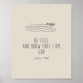 Póster Be still and know that I am God 