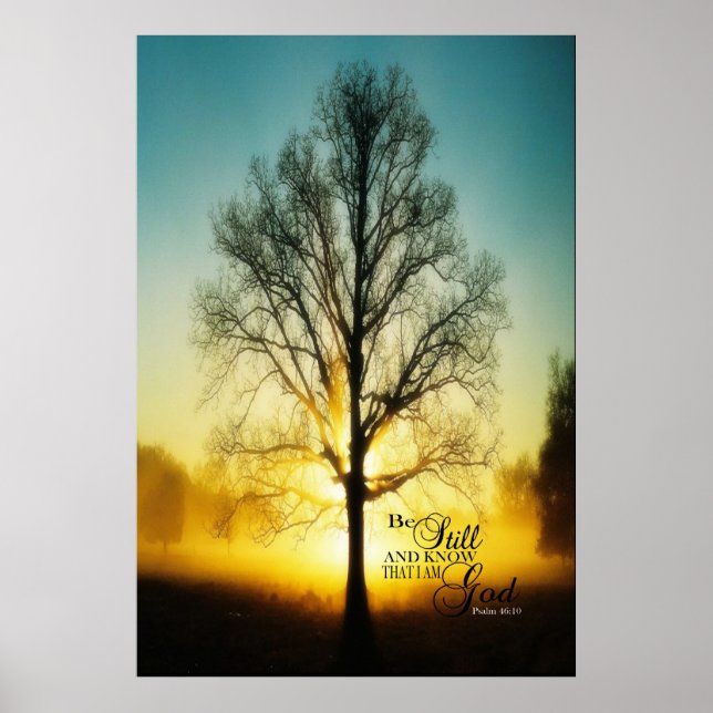 Póster Be still and know that I am God (Frente)