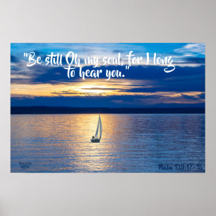Póster Be Still Bot on Ocean Matte Poster