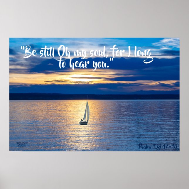 Póster Be Still Bot on Ocean Matte Poster (Frente)