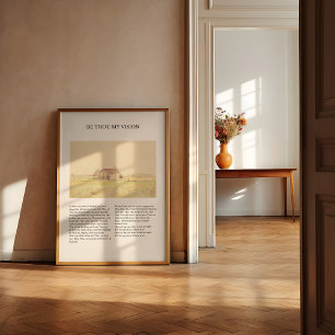 Póster Be Thou My Vision Vintage Minimal Hymn Wall Art
