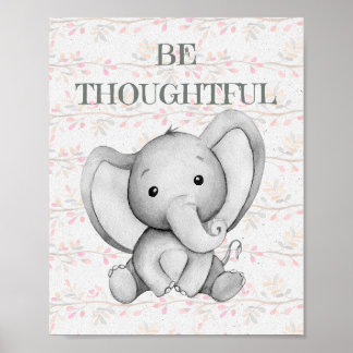 Póster "Be Thoughtful" Kids Wall Art