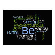 BE YO MISMO Inspirador Word Cloud