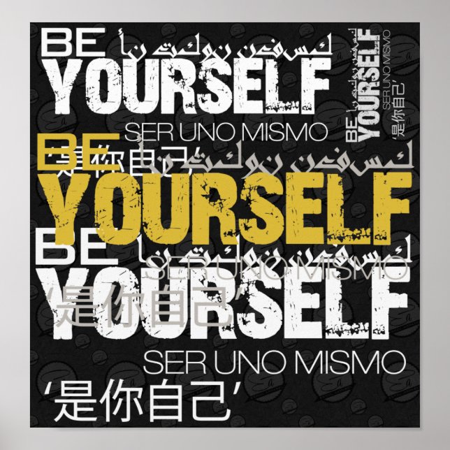 Póster Be Yourself Poster (Frente)