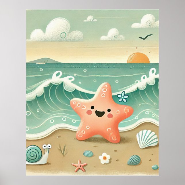 Póster Beach Day Bliss (Frente)