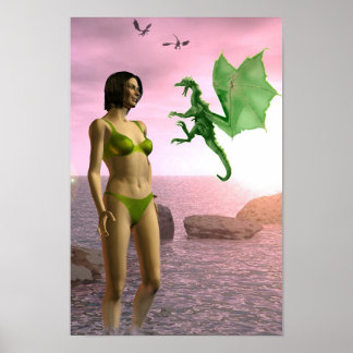 Póster Beach Dragon