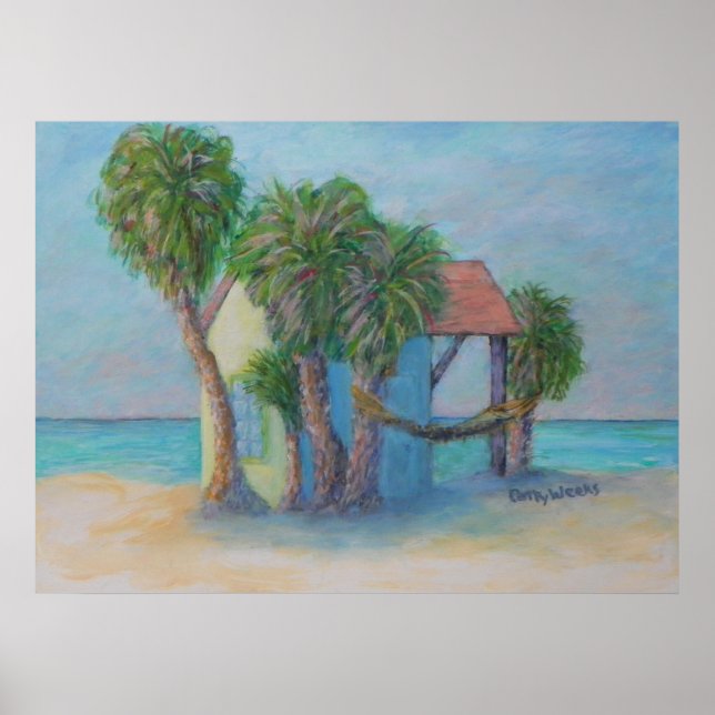 Póster BEACH HUT Poster (Frente)