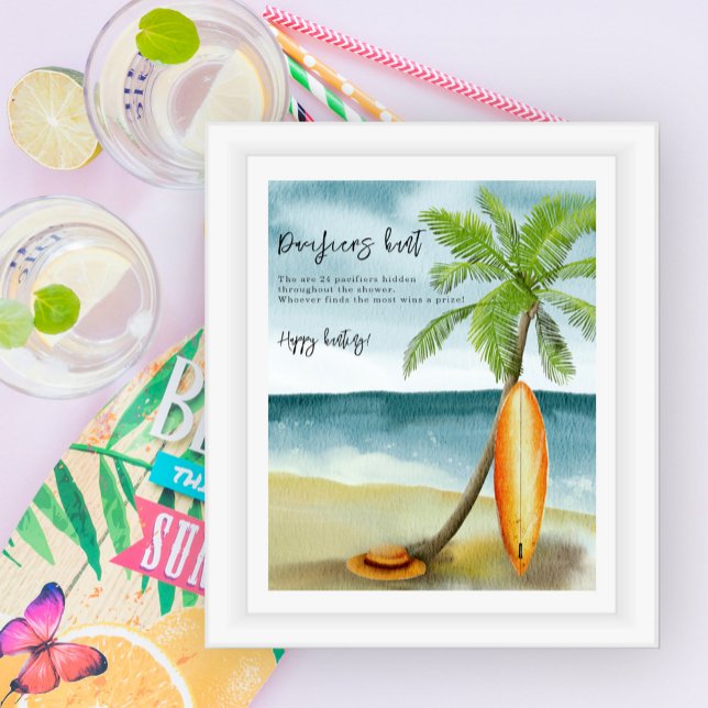 Póster Beach - juego de caza pacificador con ducha de beb (Subido por el creador)