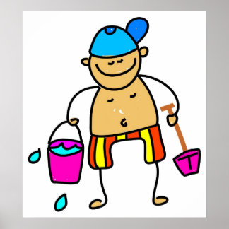 Póster Beach Kid