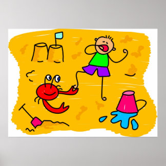 Póster Beach Kid