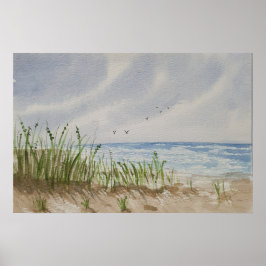 Póster Beach painting