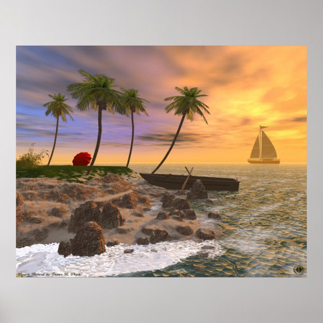Póster Beach Retreat (Frente)