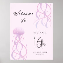 Beach Rubor Pink Sweet 16 invitaciones para fiesta