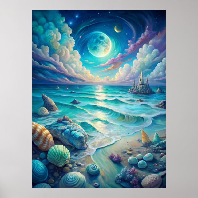 Póster Beach Scene (Frente)