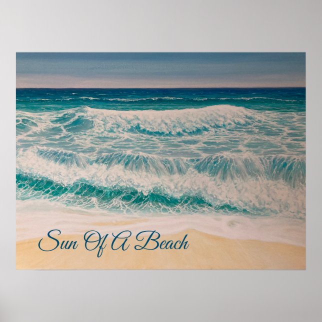 Póster Beach Sea Surf Sun of a beach (Frente)