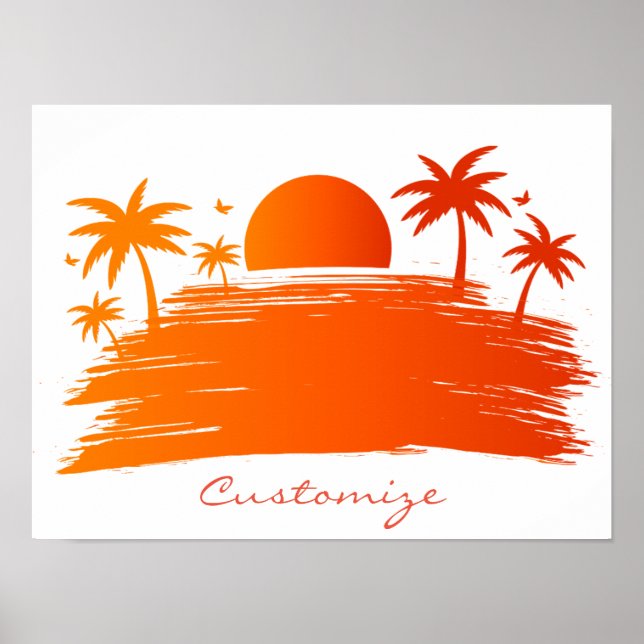 Póster Beach Sunrise Sunset Thunder_Cove (Frente)