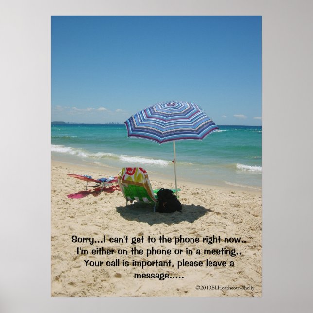 Póster Beach Umberella poster (Frente)