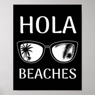 Póster Beach Vacation Shirt Hola Beaches _1