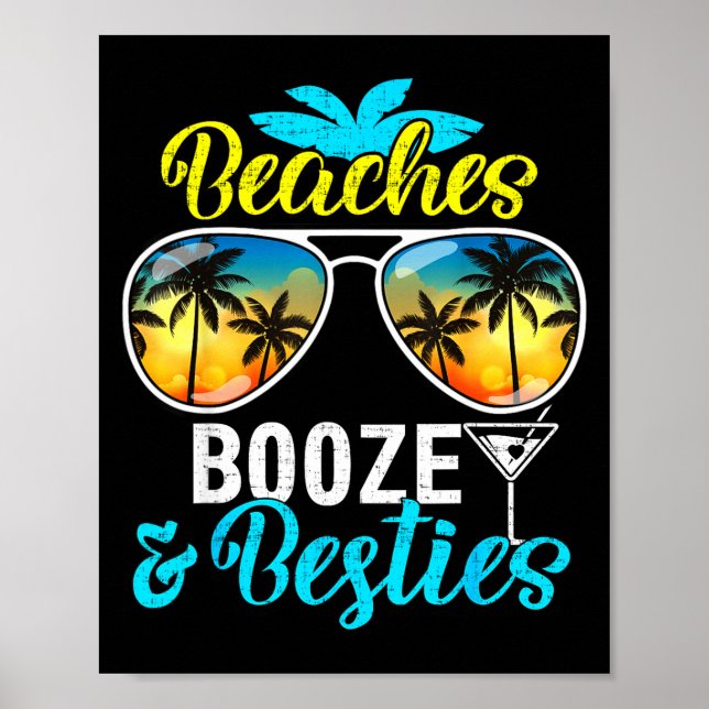 Póster Beaches booze besties girls trip 2026 florida (Frente)