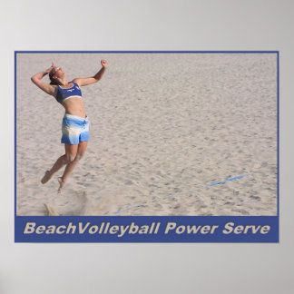 Póster BeachVolleyball Power Serve