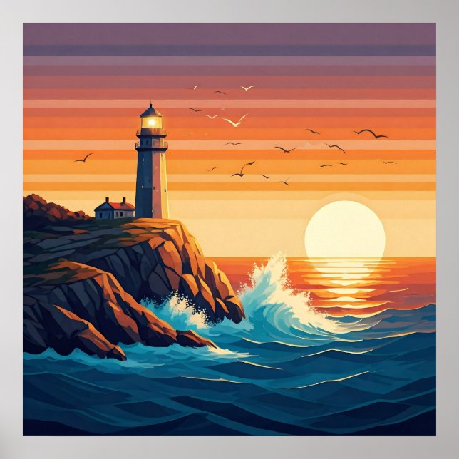 Póster Beacon costero (Frente)