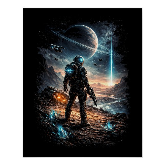 Póster Beacon on the Distant World (Anverso)