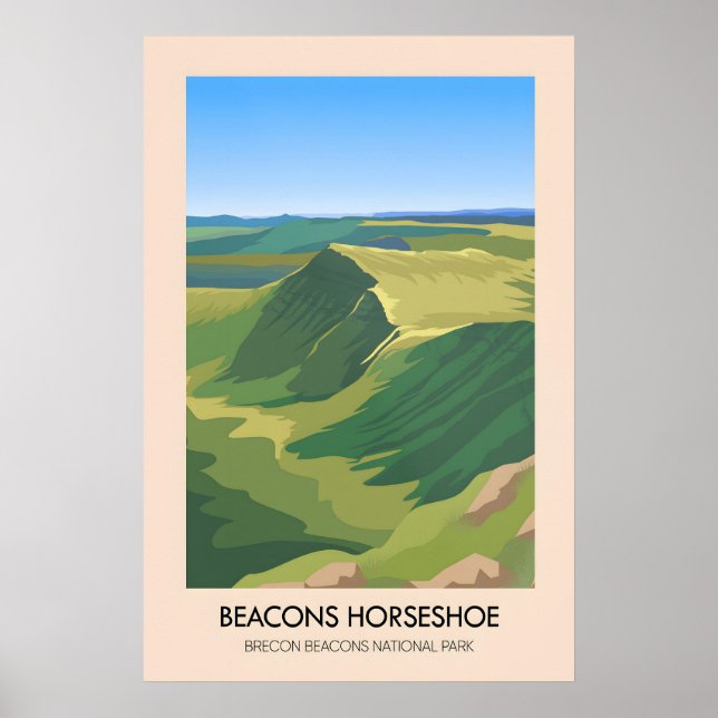 Póster Beacons Horseshoe Brecon Beacons National Park (Frente)