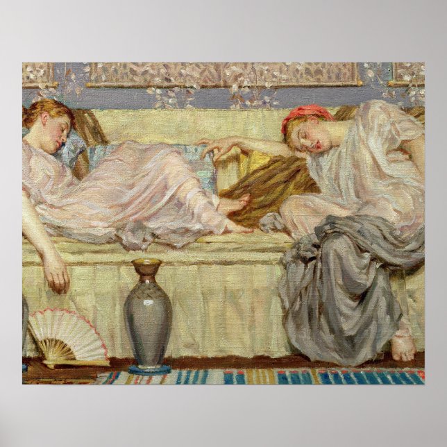 Póster Beads (study), c.1875 (oil on canvas) (Frente)