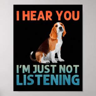 Póster Beagle Art Para Hombres Mujeres Beagle Temática Be