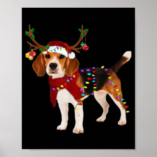 Póster beagle dog christmas Classic T-Shirt