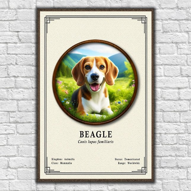 Póster Beagle Zoology Series (Subido por el creador)