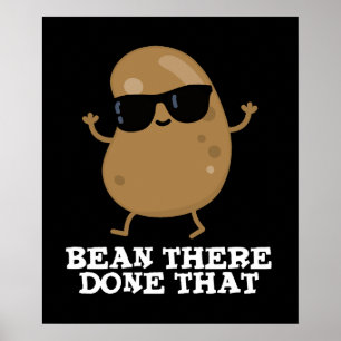 Póster Bean Allá Hizo Ese Gracioso Bean Pun Dark BG