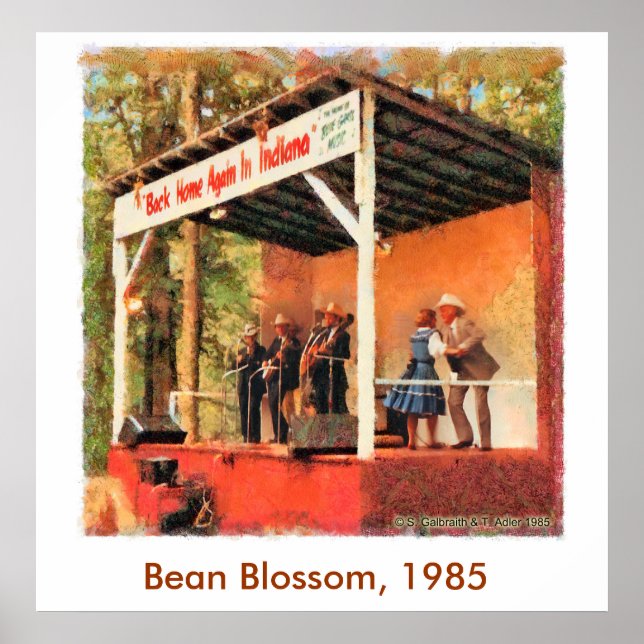 Póster Bean Blossom 1985 Bill Monroe Dancing Poster (Frente)