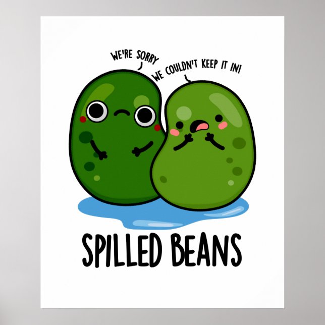 Póster Beans Funny Veggie Bean Pun (Frente)