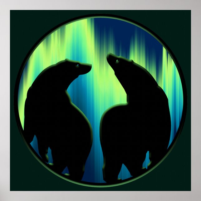 Póster Bear Art Imprimir Poster Tribal Bear Imprimir LG (Frente)