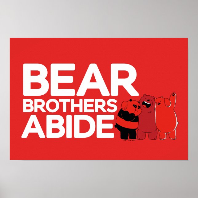 Póster Bear Bears - Bear Brothers Abide (Frente)