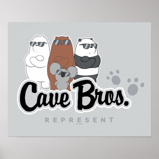 Póster Bear Bears - Cave Bros. Representar (Frente)