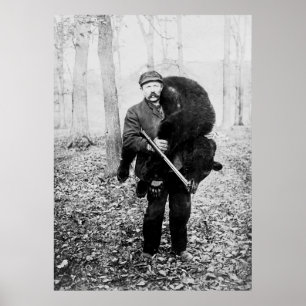 Póster Bear Hunter, 1909