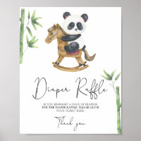Bear Panda diaper raffle