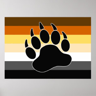 Póster Bear Pride Flag
