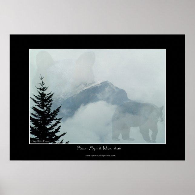Póster Bear Spirit Mountain Photo Art Poster (Frente)
