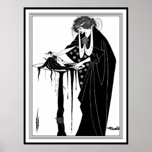 Póster Beardsley - cabeza en un disco: La recompensa del
